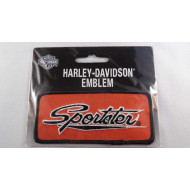 Harley Davidson Sportster Name Square orange patch #EMB062643