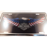 Harley-Davidson American Flag Eagle License Plate 6x12" C55000