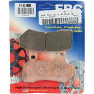 Double-H Sintered Front and Rear Brake Pads for Harley Davidson '08-later Touring models by EBC Brakes