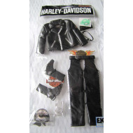 Harley Davidson 10pc 3D LEATHER OUTFIT Scrapbook Sticker Collage HDJB04