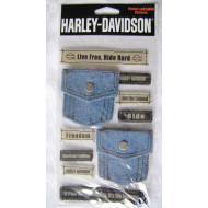Harley Davidson 10pc decal sheet HDJB12