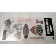 Harley Davidson (8pcs) scrapbook stickers HDFL03