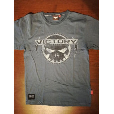 Victory Motorcycles Men's Grey Skull Shirt - Medium, used