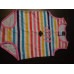 Harley-Davidson 3pcs Baby Girl pack Rainbow Glitter Print with Stripes Creeper with Bibs 24M