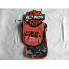 Harley-Davidson Baby Boys 2 Bib + Burp Cloth - set, Size 0/S