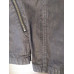Harley-Davidson Slim Fit Mens Waxed Finish Zip Front Charcoal Casual Jacket  M, L, XL