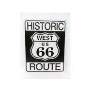 West US Route 66 Historic Shield steel sign 12x16"