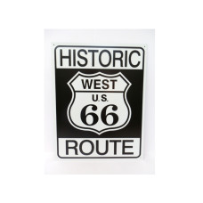 West US Route 66 Historic Shield steel sign 12x16"