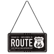 Route 66 Highway 2451 mil, Chicago - Santa Monica Tin Sign