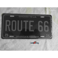 Chicago to LA Est 1926 Route 66 Tin Metal License Plate Sign