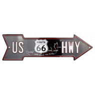 Route 66 Metal Arrow Street Sign AS25044