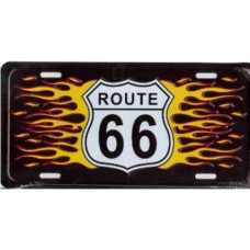 SPZ cedule - Route 66 - plameny 30x15cm LP-1254