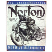 1898 Norton Motorcycle Tin Sign 16"x12"