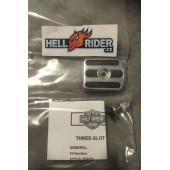 42476-95 Harley Davidson Chrome and Rubber Small Brake Pedal Pad