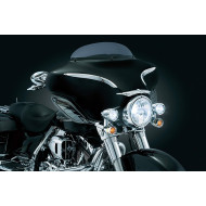 Kuryakyn 8695 Tri-Line Outer Fairing Accents, Pair (Chrome) for Harley-Davidson Electra Glide 1996-2012