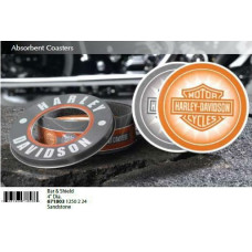 Harley Davidson 4 coasters for mugs and glasses 3 options #67180x