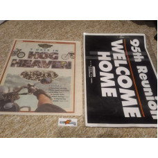 Harley Davidson 95th Anniversary Milwaukee newspaper and poster