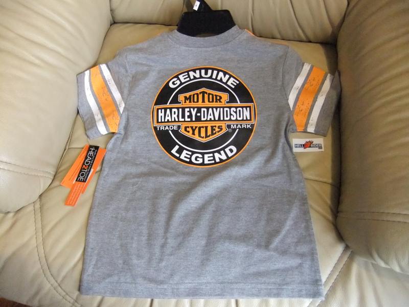 Harley-Davidson Little Boys' Genuine Short Sleeve Jersey Tee, Gray