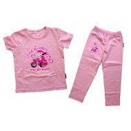 Devil's Wear - Big little devil pink shirt and pants girl biker set (my dream)