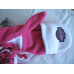 Harley Davidson gloves + pink cap set for children, 4-14 years