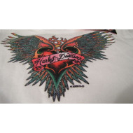Harley Davidson Girls T-shirt Heart with Wings #TS-40