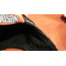 Harley Davidson newborn baby gloves and cap orange-black set 12months