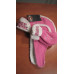 Harley Davidson newborn baby girls gloves and cap pink set 6-12 months