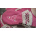 Harley Davidson newborn baby girls gloves and cap pink set 6-12 months