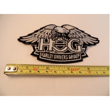 Harley Davidson HOG Eagle - small silver eagle patch (new version)