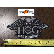 Harley Davidson HOG - malá reflexní nášivka - 13cm