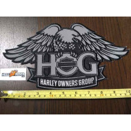 Harley Davidson HOG - xxlarge reflective back patch (new version) 11"