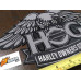Harley Davidson HOG - velká zádová reflexní nášivka - 28cm