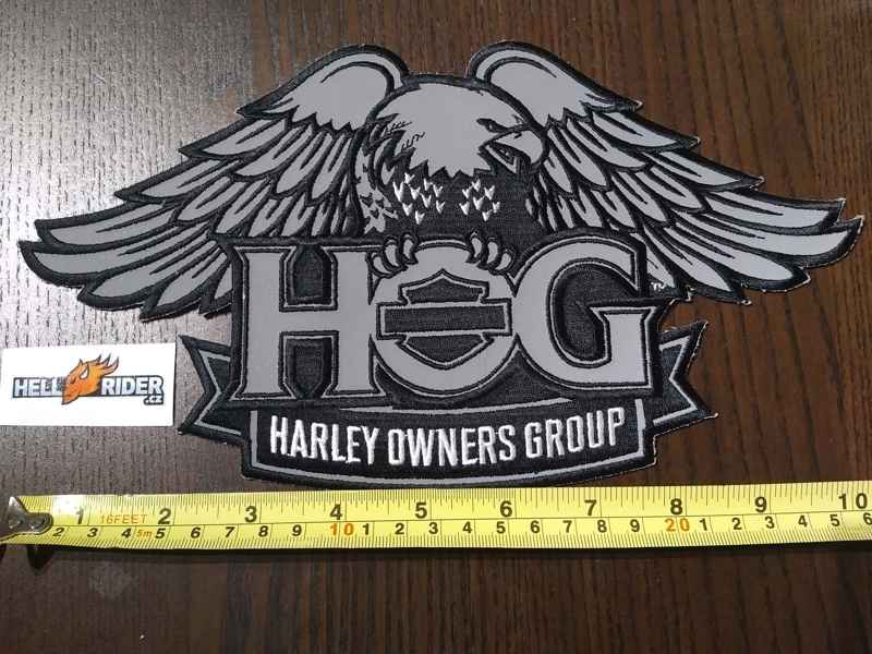 Harley Davidson HOG - xxlarge reflective back patch (new version) 11