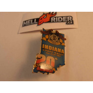 Harley Davidson HOG Indiana 20th Annual State Rally June 22-24 2007 Pin