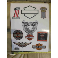 Harley Davidson Owners Group More than a machine Decal Sticker Sheet 