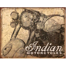 Indian Motorcycle Antique Tin Sign 16"x12"