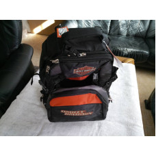 Harley-Davidson Men's Wheeled Backback Bag, Black/Orange. 99411-15VM 18"