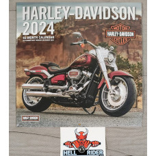 Nástěnný kalendář Harley-Davidson 2024, 30x30cm