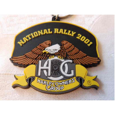 Harley Davidson HOG - gumová klíčenka Rally 2001