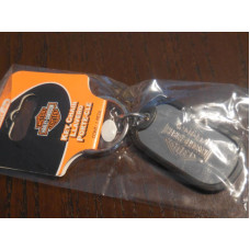 Harley-Davidson Bar & Shield Dog Tag Keychain