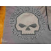 Pánská košile Harley-Davidson, krátký rukáv Skull, tmavě šedá, 99010-14VM, vel. 4XL
