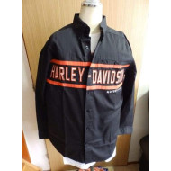 99082-14VM Harley-Davidson Men's Chest Stripe Long Sleeve Shirt M