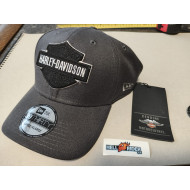 Harley-Davidson Men's Tonal B&S Logo 39THIRTY Baseball Cap, Gray, Large size 99422-20VM