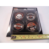 Harley-Davidson Core Collection Magnets, 4 Pack of Famous H-D Logos DM11966