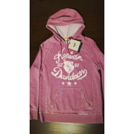 Harley-Davidson Women's Quilted Side Panel Pullover Hoodie, Pink 96020-17VW