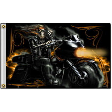 Velká vlajka Harley Road Glide Bagger - Fuck off 150x90cm FGA1051
