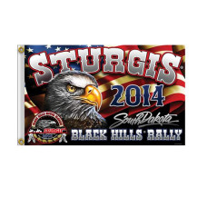 Sturgis Harley Rally 74th 2014 US Eagle 3' x 5' Flag SPA1439