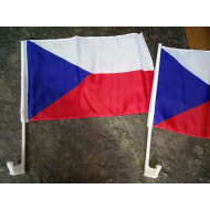 Czech flag with mount