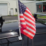 USA flag with mount