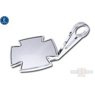 EU Approved Chrome Maltese Iron Cross Mirror E-mark